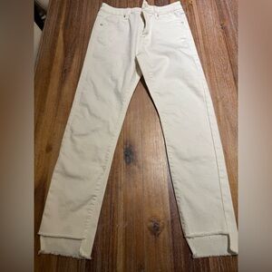 White Straight-Leg Jeans by William B